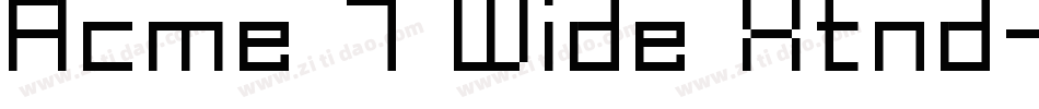 Acme 7 Wide Xtnd字体转换